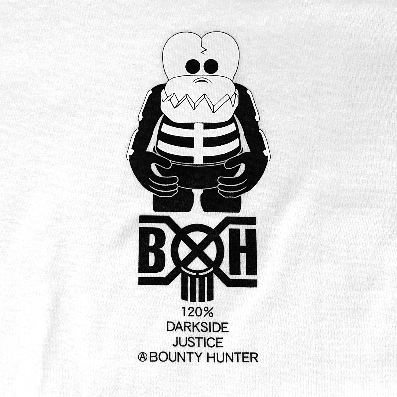 BxH SKULL-KUN Tee 【WHITE】