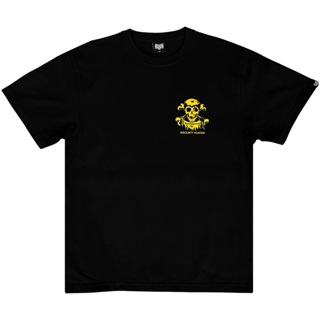 BxH D-BEAT SKULL Tee 【BLACK/YELLOW】 – BOUNTY HUNTER TOKYO